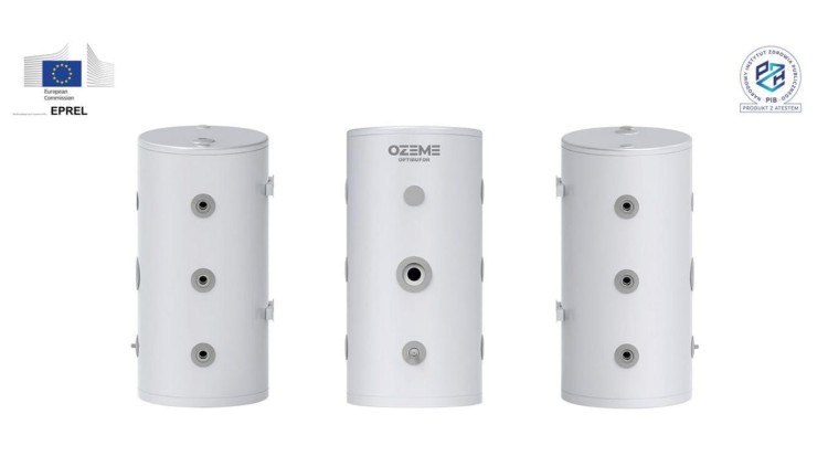 OZEME OPTIBUFOR 80 Zasobnik buforowy emaliowany 80 ltr (Bufor CO) + 4 kotwy montażowe