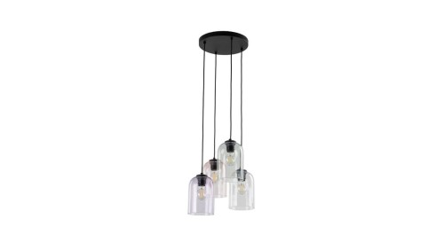 Lampa wisząca szklana na okrągłej rozecie 4xE27 MOLLY 4 KOŁO 10301 TK Lighting