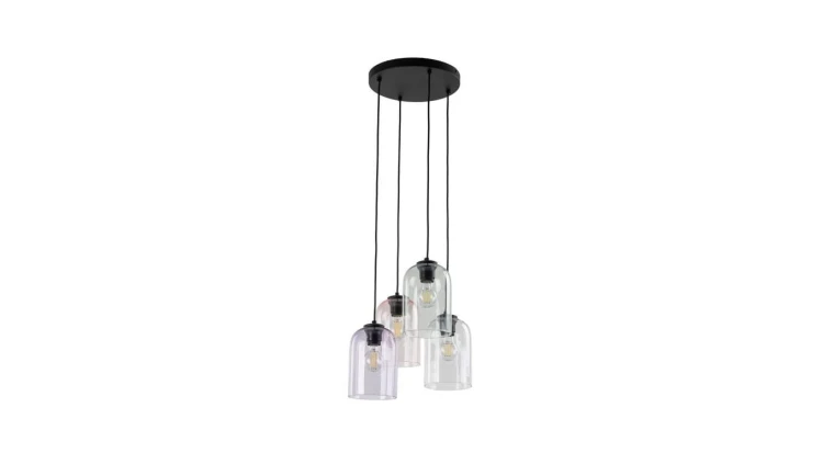 Lampa wisząca szklana na okrągłej rozecie 4xE27 MOLLY 4 KOŁO 10301 TK Lighting