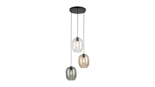 Lampa wisząca trzy kolory kloszy ELIO 5973 3xE27 szklane klosze TK Lighting
