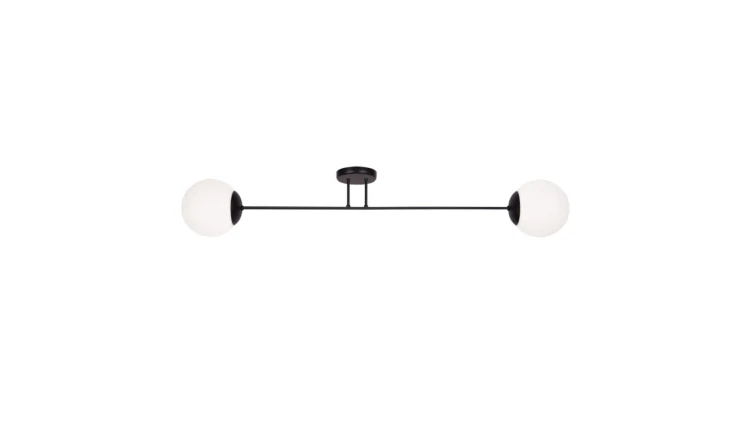 Lampa sufitowa SAVOY, szklane klosze kule na asymetrycznych ramionach K-4923 Kaja Lighting