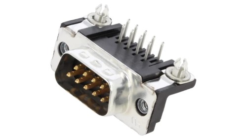 5747840-3 D-Sub PIN: 9 gniazdo męskie kątowe 90 THT UNC 4-40 AMPLIMITE