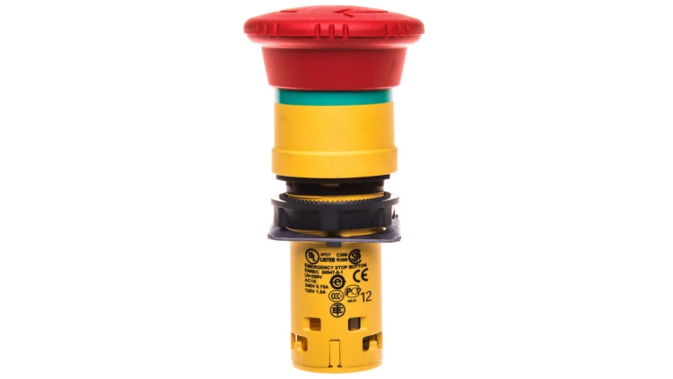 Przycisk bezpieczeństwa 22mm 1R IP54 przez obrót XB7NS8442