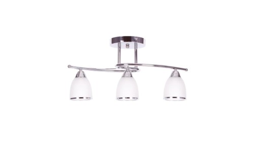 Lampa sufitowa SAMIRA szklane mleczne klosze, chromowane elementy K-JSL-8090/3 CHR Kaja Lighting