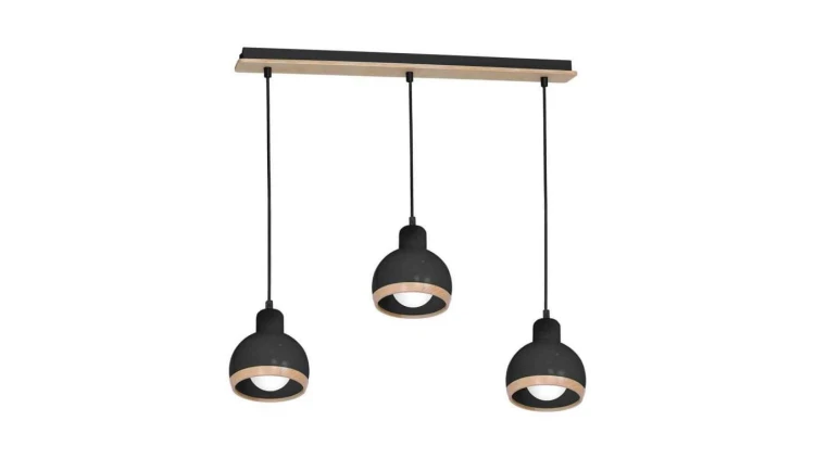 Lampa wisząca OVAL BLACK 3xE27 MLP7046 Milagro