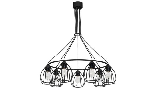Lampa Wisząca DON BLACK 7xE27 MLP752 Milagro