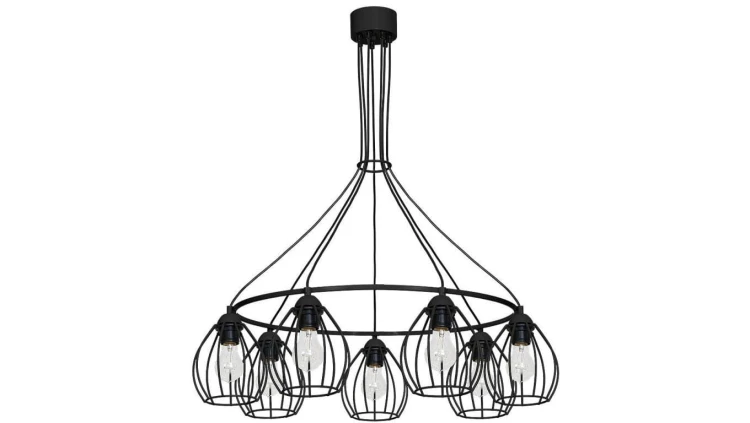 Lampa Wisząca DON BLACK 7xE27 MLP752 Milagro