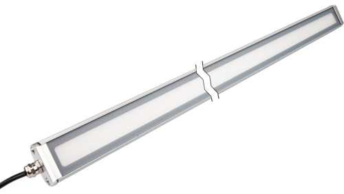 EM510100 Oświetlenie maszynowe LED, 60x300x51mm, światło białe, 12W, 1000lx, 6000K, 24V DC, -30-50C, kabel PVC, IP67