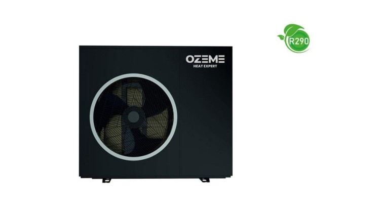 OZEME HEAT EXPERT 8 PRO Inwerterowa Pompa Ciepła, R290, Monoblok, WiFI, Smart Defrost, Smart Grid, RAL7043 Grafit Matt