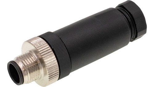 VK00302H Złącze kablowe, proste, do samodzielnego montażu, połączenie śrubowe, Ø4-8mm, 2A, 30V, -30-80C, wtyk M12 8-pin, IP67