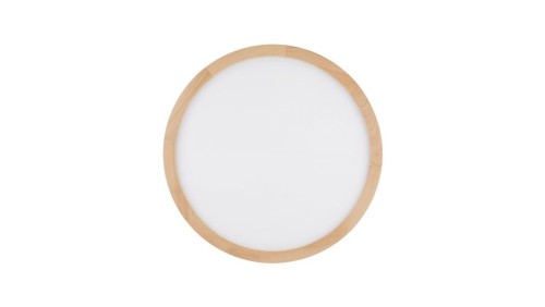 Lampa sufitowa okrągła z drewnianą obwódką średnica 50cm zmienna barwa AQUA WOOD BUK 45W LED 18008 TK Lighting