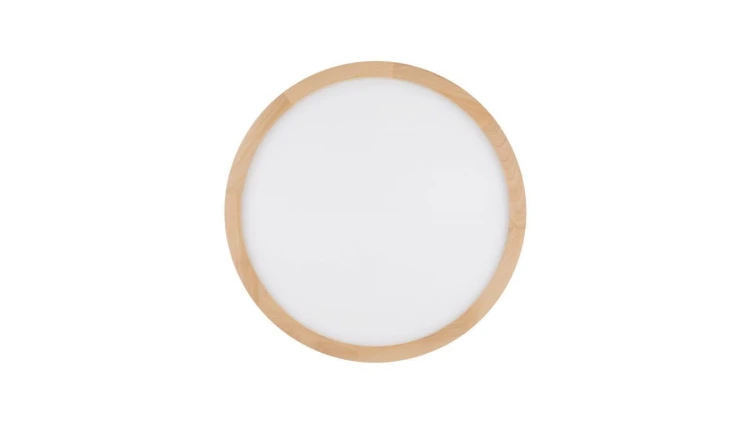 Lampa sufitowa okrągła z drewnianą obwódką średnica 50cm zmienna barwa AQUA WOOD BUK 45W LED 18008 TK Lighting