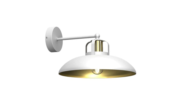 Kinkiet FELIX WHITE/GOLD 1xE27 MLP7702 Milagro