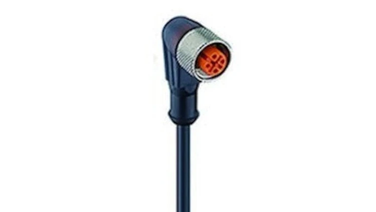 Kabel konfekcjonowany sensor/aktuator jenostronie zakończone M12 żeńskie kątowy 4-pinowy z kablem 20m RKWT 4-225/20 M