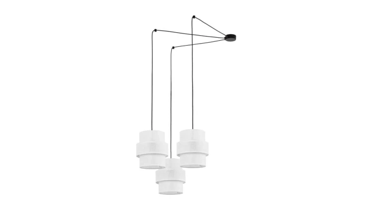 Lampa wisząca nowoczesna z białymi kloszami 3xE27 CALISTO 5975 TK Lighting