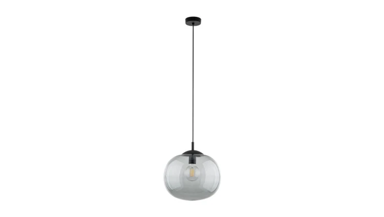 Lampa wisząca ze szklanym, grafitowym kloszem VIBE 1xE27 4972 TK Lighting