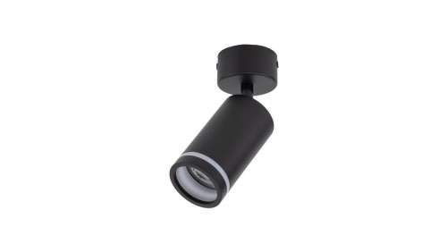 Lampa sufitowa czarna reflektorek sufitowy JET BLACK 1* GU10 6910 TK Lighting