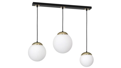 Lampa wisząca SPARTA BLACK / GOLD 3xE14 MLP6500 Milagro