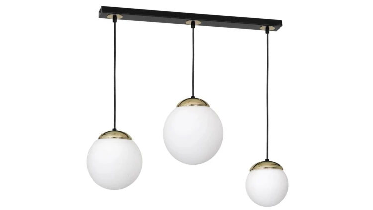Lampa wisząca SPARTA BLACK / GOLD 3xE14 MLP6500 Milagro