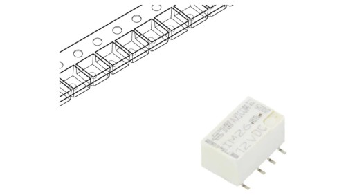 IM26GR Przekaźnik: elektromagnetyczny DPDT Ucewki: 12VDC 2A 2A/30VDC