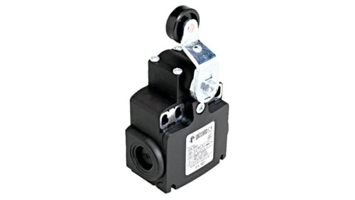 FX551 Wyłącznik krańcowy dźwignia R 40mm, rolka z tworzywa Ø20mm