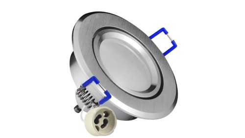 Oprawa sufitowa SUN OLAL srebrny szczotkowany alu Goldlux + LED GU10 3.5W