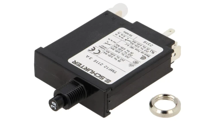 TMF12-211S-3 Wyłącznik nadprądowy Iznam: 3A Uznam: 240VAC 28VDC SPST + SPDT IP40