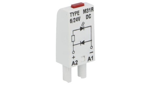 M31R Moduł zabezpieczający podstawka Sygnalizacja: LED 6VDC,24VDC
