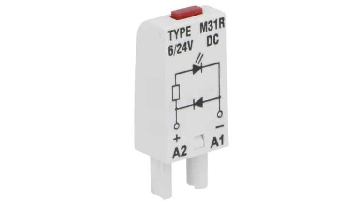 M31R Moduł zabezpieczający podstawka Sygnalizacja: LED 6VDC,24VDC