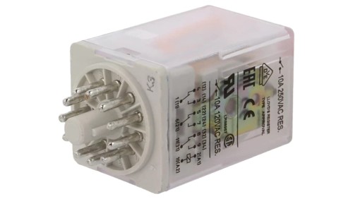 R15-3P-110ACWTL Przekaźnik: elektromagnetyczny 3PDT Ucewki: 110VAC 10A/250VAC