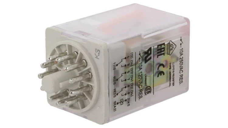 R15-3P-110ACWTL Przekaźnik: elektromagnetyczny 3PDT Ucewki: 110VAC 10A/250VAC