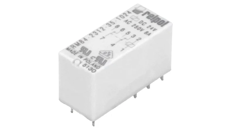 RM84-2312-35-1024 Przekaźnik: elektromagnetyczny DPDT Ucewki: 24VDC 8A 8A/250VAC