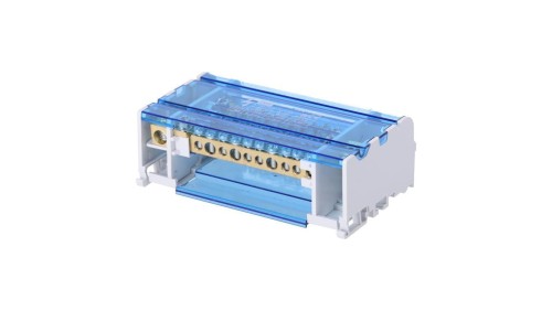Blok rozdzielczy modułowy Listwa łączeniowa 4x11 125A na szynę DIN TH35 4x (1x 10-35mm2 + 3x 10-25mm2 + 7x 2,5-6mm2) FJ-411/125B