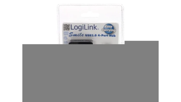 UA0139 Hub USB, USB A gniazdo x4, USB A wtyk, USB 2.0, PnP, czarny
