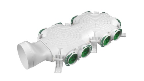 Skrzynka rozdzielcza rekuperacyjna boczna VCB160-10 fi160 - 10 x 75mm Awenta