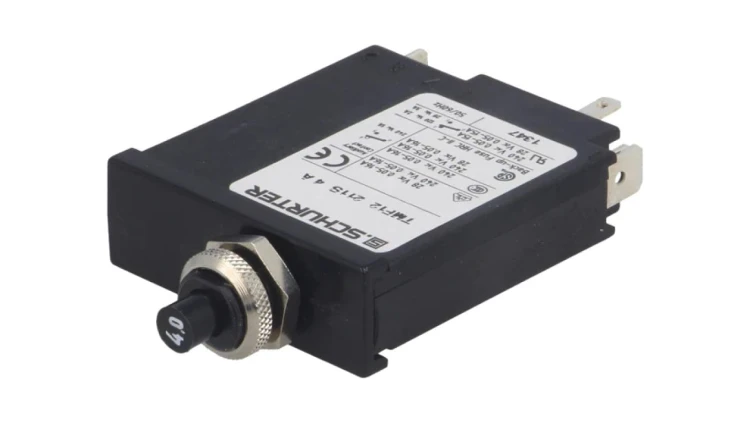 TMF12-211S-4 Wyłącznik nadprądowy Iznam: 4A Uznam: 240VAC 28VDC SPST + SPDT IP40