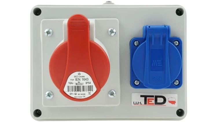 Rozdzielnica budowlana RS-06 16A/4P + Gs 230V 06.164