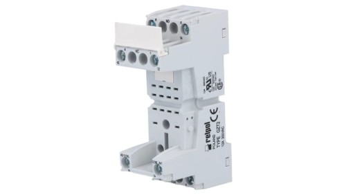 GZT2 Podstawka PIN: 8 12A 300VAC na panel,na szynę DIN -40...70C
