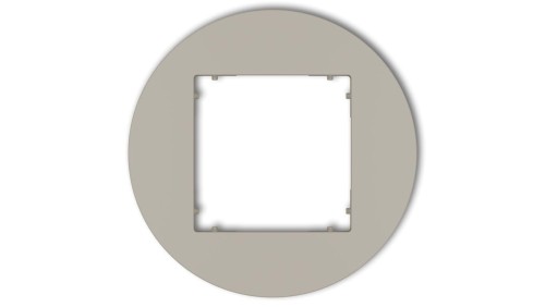 MINI Ramka uniwersalna pojedyncza okrągła z tworzywa taupe 60MRTO-1