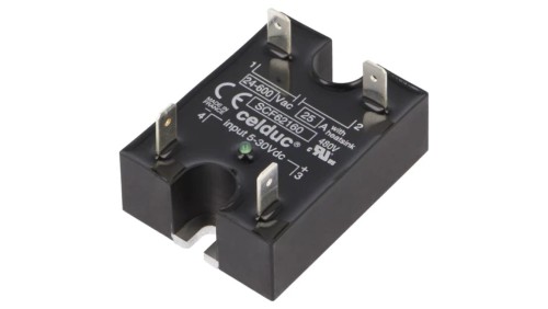 SCF62160 Przekaźnik półprzewodnikowy Uster: 5...30VDC 25A 24...600VAC IP00
