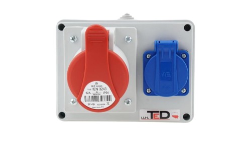 Rozdzielnica budowlana RS-06 32A/4P + Gs 230V 06.324