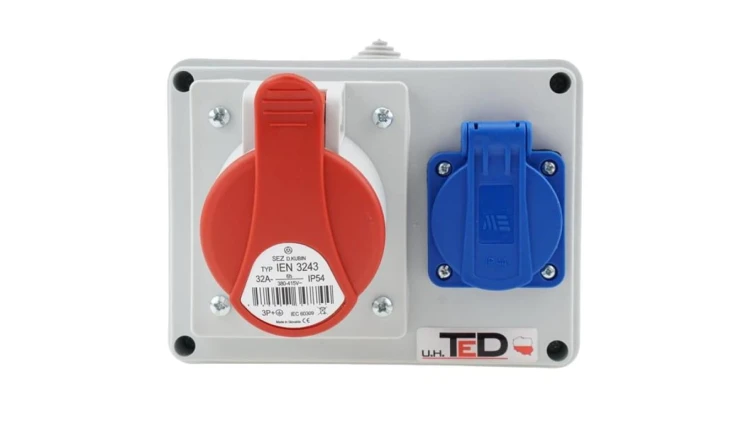 Rozdzielnica budowlana RS-06 32A/4P + Gs 230V 06.324