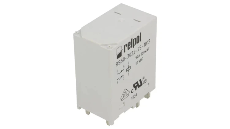 RS50-Z-12VDC Przekaźnik: elektromagnetyczny DPST-NO Ucewki: 12VDC 50A RS50