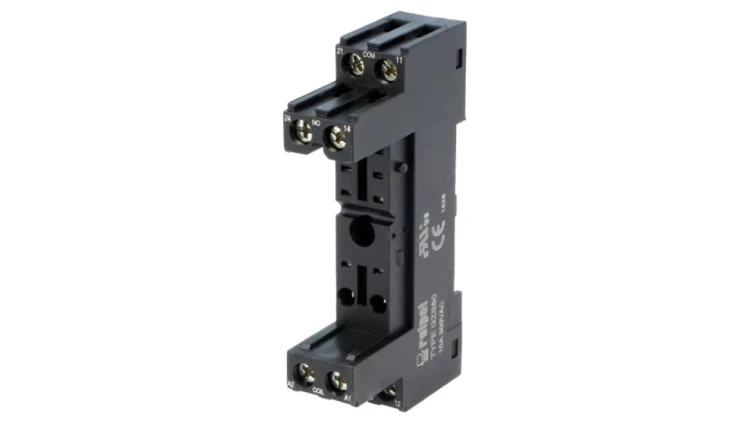 GZS80-BK Podstawka PIN: 8 10A 300VAC na panel,na szynę DIN -40...70C