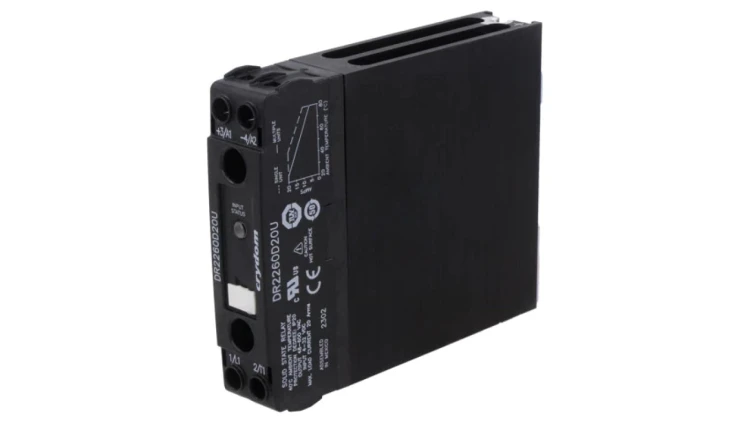 DR2260D20U Przekaźnik półprzewodnikowy Uster: 4...32VDC 20A 48...600VAC IP20