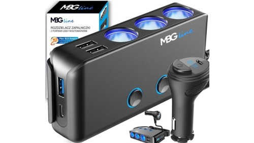 Rozdzielacz gniazda zapalniczki MBG Line HC67C