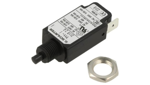 T11-311R-2A Wyłącznik nadprądowy Iznam: 2A Uznam: 240VAC 48VDC SPST Bieguny: 1