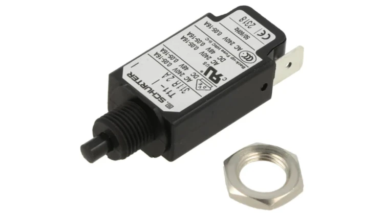 T11-311R-2A Wyłącznik nadprądowy Iznam: 2A Uznam: 240VAC 48VDC SPST Bieguny: 1