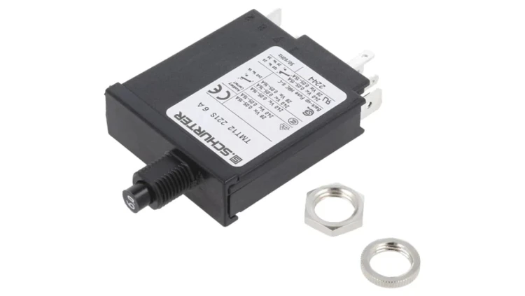 TMT12-221S-6 Wyłącznik nadprądowy Iznam: 6A Uznam: 240VAC 28VDC SPST + SPDT IP40