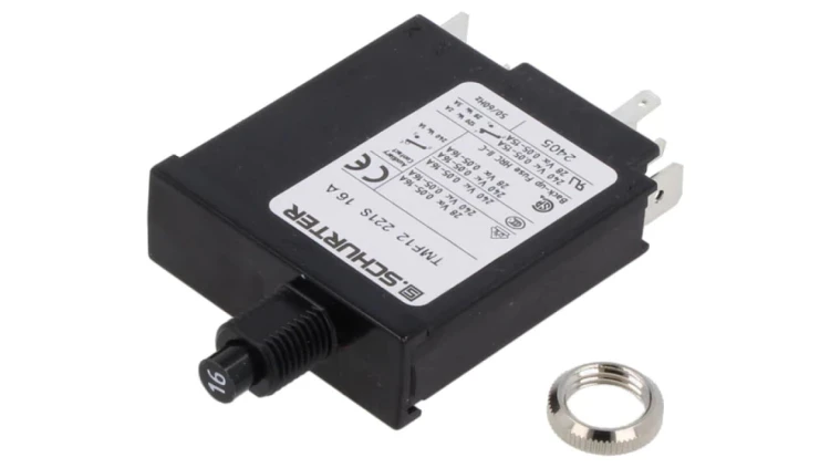 TMF12-221S-16 Wyłącznik nadprądowy Iznam: 16A Uznam: 240VAC 28VDC SPST + SPDT IP40